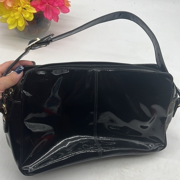 Etienne Angier Shiny Black Shoulder Bag MCB4197J - Picture 5 of 10